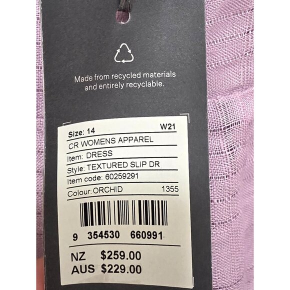 NWT Country Road Lavender Sleeveless Maxi Dress Spaghetti Straps & Tiered Design - Picture 10 of 10